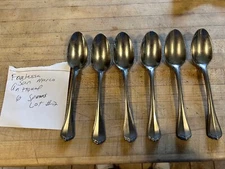 6 Tablespoons Fortessa San Marco Antiqued Flatware 18/10 Stainless Steel  Lot #2