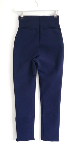 Gloria Coelho Calca Surf Navy Blue Trousers Pants £370 New Tagged XXS