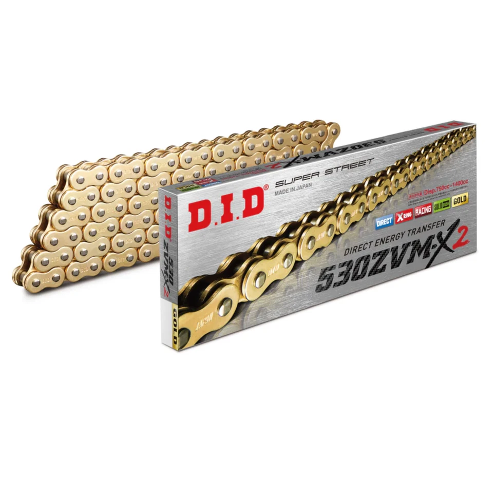 Cadena DID para Kawasaki ZR1100 (ZRX1100) 1997-2000 oro ZVM-X2 Foto 2 de 4