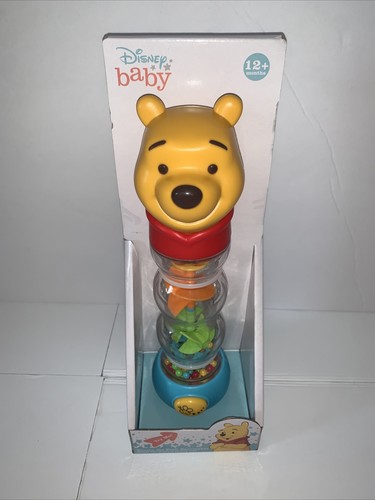 Disney Baby Winnie The Pooh Plastica Rainmaker Sonaglio Giocattolo Si Illumina Nuovo 12m + ⭐️ - Foto 2 di 5