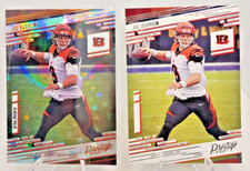 (2) Joe Burrow 2021 Panini Prestige Xtra Points Stars Astral #71 & Base Bengals