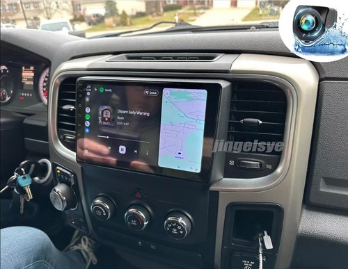 For Dodge Ram 1500 2500 2013-2018 Car Stereo Radio BT WIFI GPS Navi +Cam 2+32GB - Picture 3 of 14
