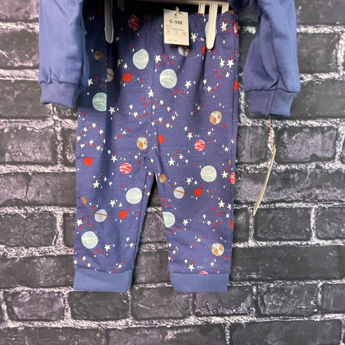 Cat & Jack 6-9 Month Girls "You Are My Universe" Space Planets Top & Pant Set - Zdjęcie 6 z 14