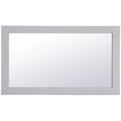 Elegant Decor Aqua 32" x 18" Wood Frame Bathroom Mirror in Gray - Picture 4 of 10