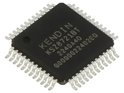 KSZ8721BT IC: Transceiver 10/100Base-T MDC,MDI,MDI-X,MDIO,MII,RMII MICROCHIP (MI