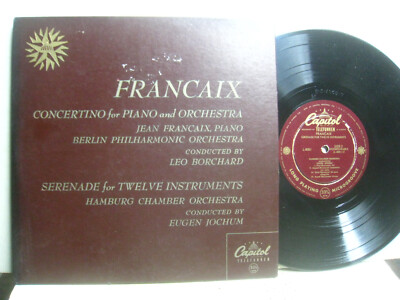 Francaix Concertino / Serenade, Jochum & Berlin Phil *Capitol L 8051 (10'') lp