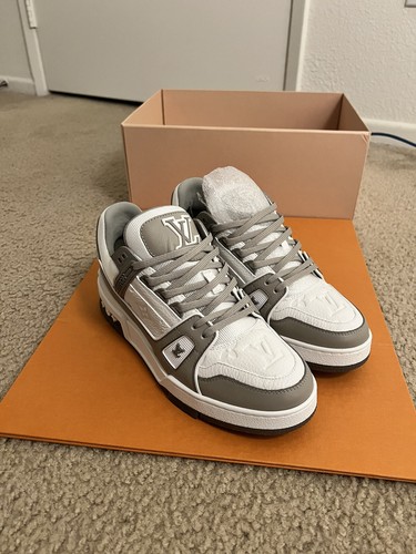 grey lv trainers