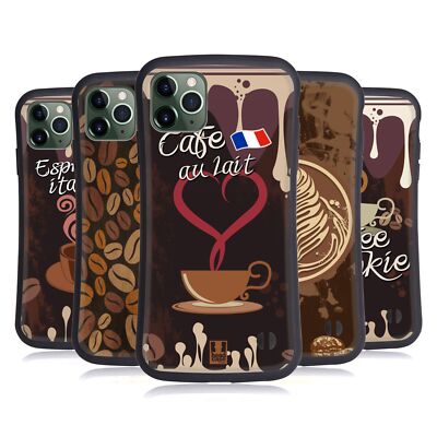 HEAD CASE DESIGNS COFFEE ADDICT HYBRID CASE FOR APPLE iPHONES PHONES
