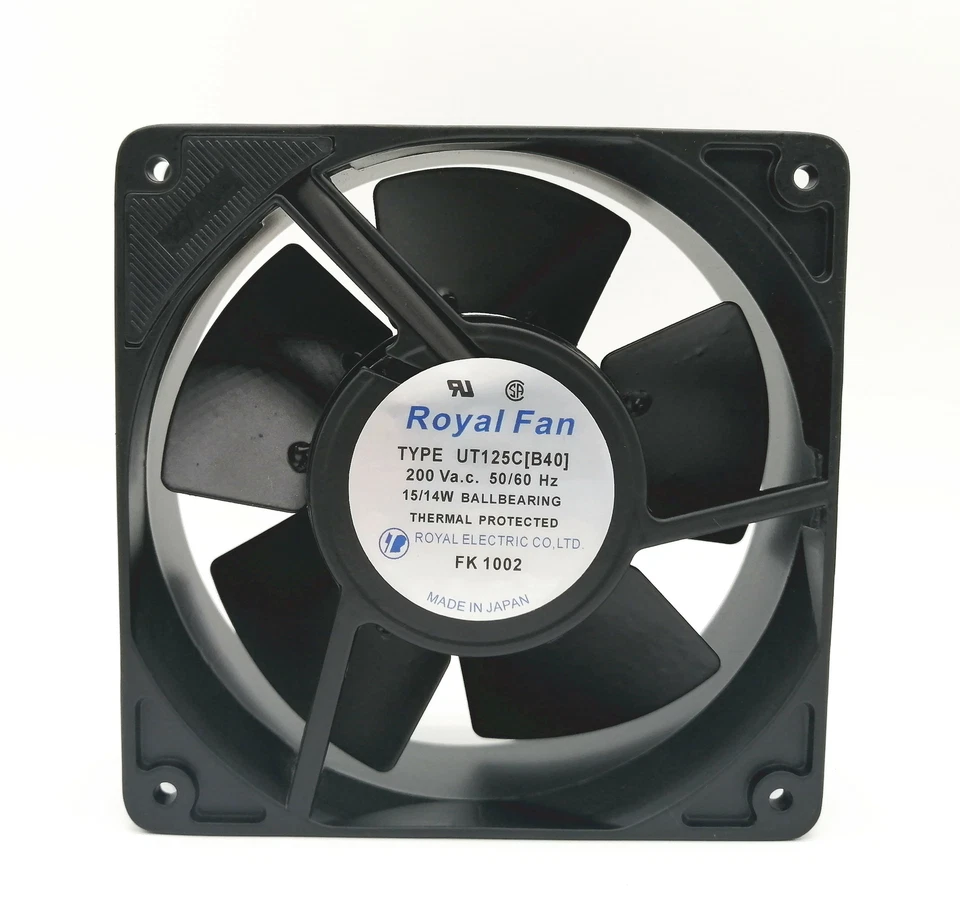 1 Stück Royal Fan UT125C[B40] 12038 200V 15/14W Ganzmetall Lüfter