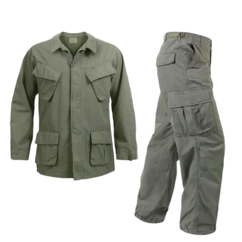 Vietnam Jungle Fatigues Military Uniform Vintage Army Pants & Shirt