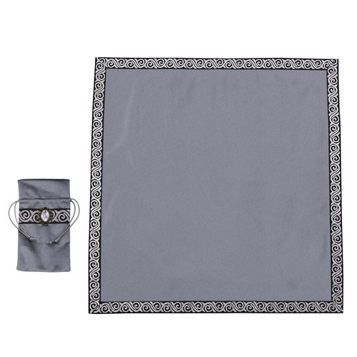 Altar Tarot Square Tablecloth Sliver Brim with Bag Wicca Table Cloth 9 Colors - Picture 21 of 22
