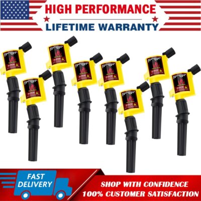 8 Pack DG508 High Energy Super Ignition Coil Set For Ford F150 4.6L 5.4L 6.8L V8