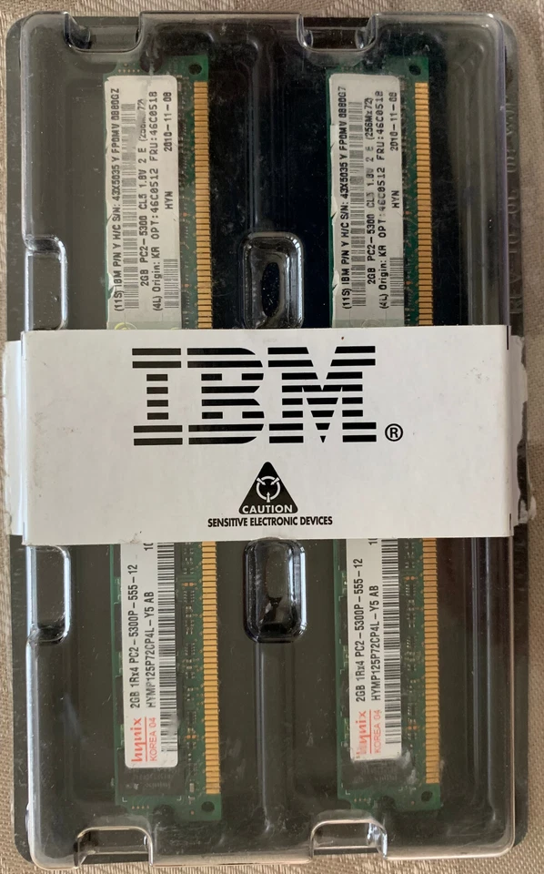 Memory IBM 46C0512 4GB 2x2GB DDR2-667 HYNIX HYP125P125P72CP4L-Y5 - Image 3 of 4