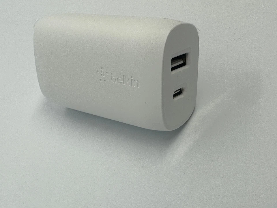 Cargador de Pared Doble 100% Original Belkin BOOST LOAD 37W iPhone 15 Android Foto 4 de 4