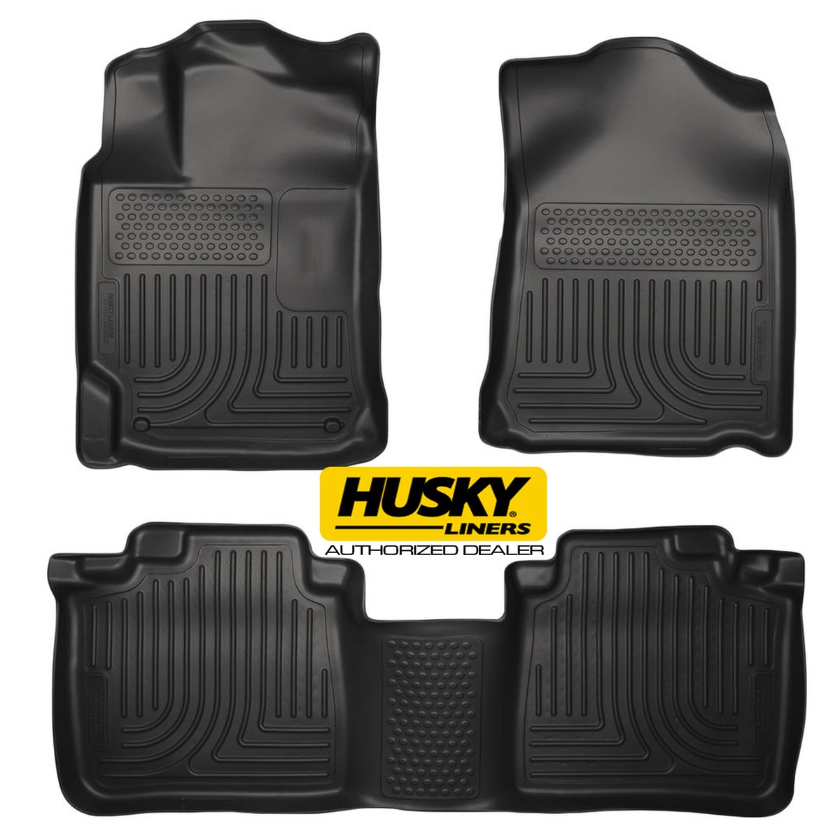 MAXLINER Floor Mats For Lexus RX (2013-2015) – All-Weather Complete Set, Black Textured Protection
