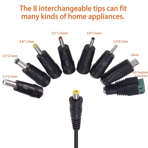 Adjustable Universal Power Supply Charger Adapter For Notebook Laptop DC12-24V - Picture 13 of 17