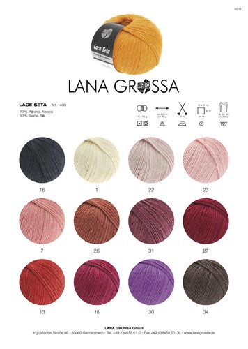 (159 €/kg): 50 g LG LACE SETA, Pt. 5203, Fb. 010 dunkelblau #7468 - Bild 3 von 4