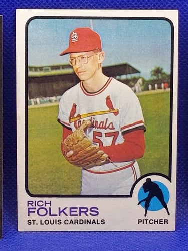 1973 Topps HIGH #649 Rich Folkers - St. Louis Cardinals NM AA318