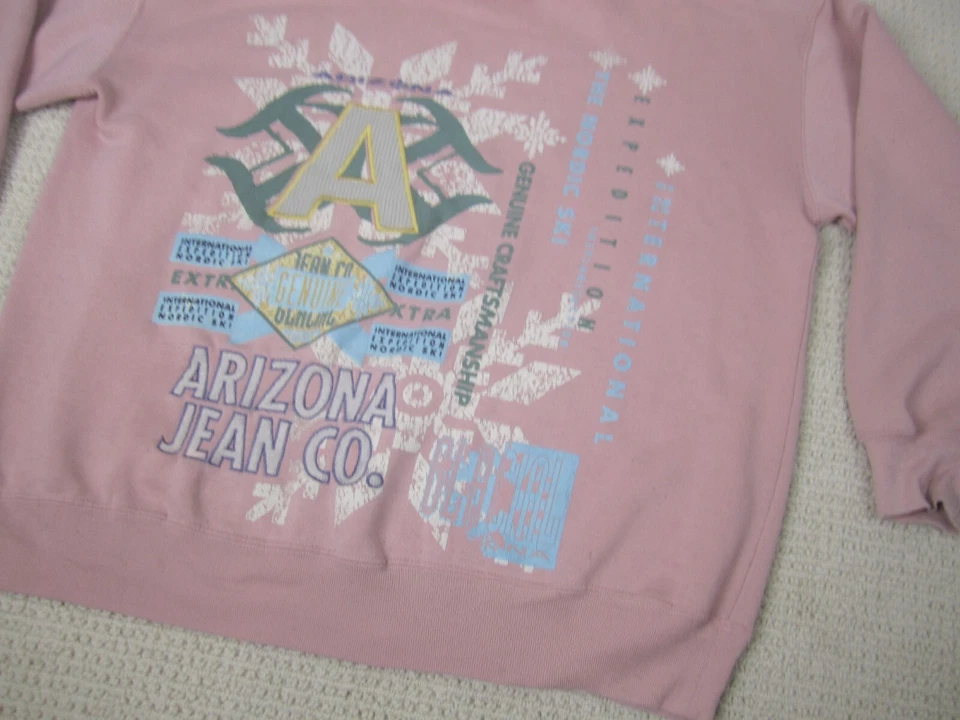 De Colección Arizona Jeans Co Sudadera Mujer Grande Rosa Internacional Esquí Nórdico EE. UU. Foto 2 de 4