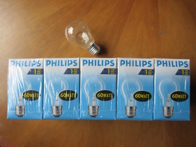 10 x PHILIPS 60W A55 Glühlampe KLAR Glühbirne 710 lm DIMMBAR MADE IN EUROPA