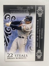 2008 Topps Moments And Milestones #144 Brian Roberts 22 Steals /25 Orioles