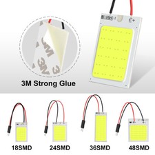 18/24/36/48 SMD COB LED 12V Light Car Interior Panel Lights Dome Lamp Bulb-s