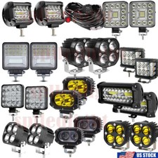 12V/24V 3/4''LED Work Light Bar Spot Pods Fog Lamp Offroad Driving Truck 4WD UTV