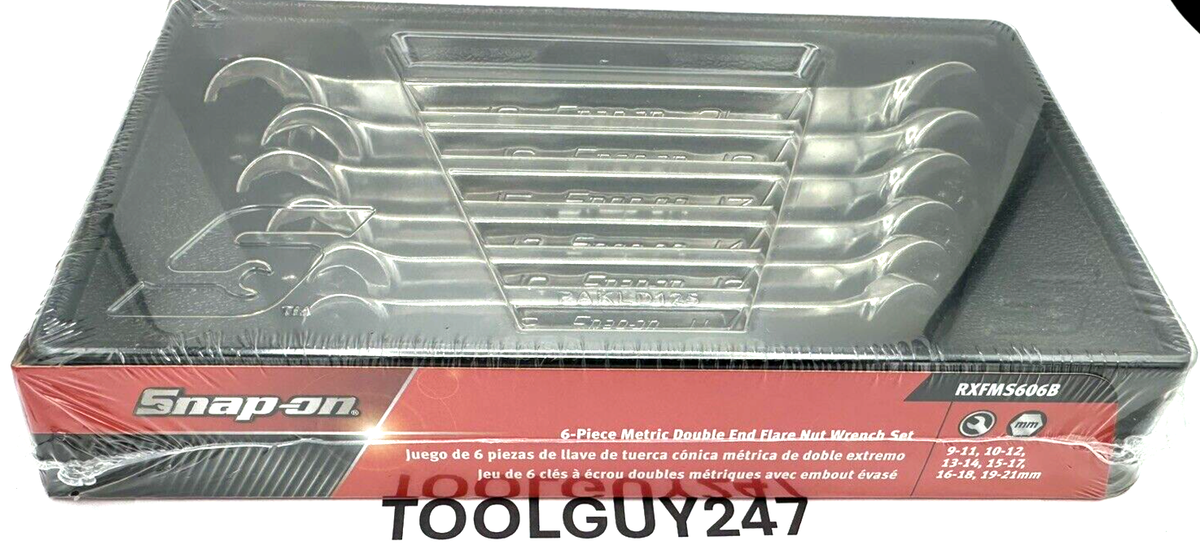 SNAP ON TOOLS 9-21mm Snap-on 6-Point Flare Nut Tubing Line Wrench