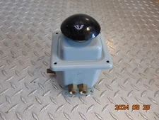 CLIPPARD CS-180D BLACK MUSHROOM PUSH BUTTON w HOFFMAN A445DSC JUCTION BOX