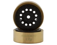 Pro-Line PRO2812-00 Rock Shooter 1.0" Brass Crawler Wheels (Black)(2)