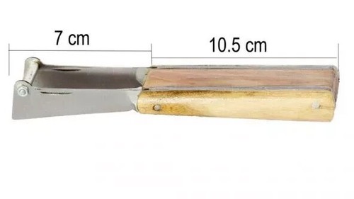 Double Blade Grafting Pruning Budding Knife, Folding, Wood, Handmade High Carbon - Picture 8 of 20