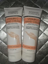 Advanced Clinicals Vitamin C Hand Cream 8 Fl Oz Lot Of 2