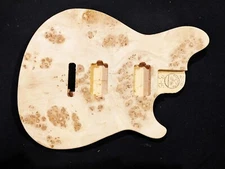 Wolfgang type Guitar Body, MADE IN USA, Mappa Burl veneer, #21-710