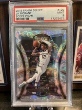 2019-20 Select Ja Morant Premier Level Scope Prizm RC #120 PSA 9 MINT (61) I704