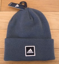 NWT ADIDAS AeroReady Adult Wide Cuff Fold Knit Beanie Hat-OSFM 22 ONIX GRAY