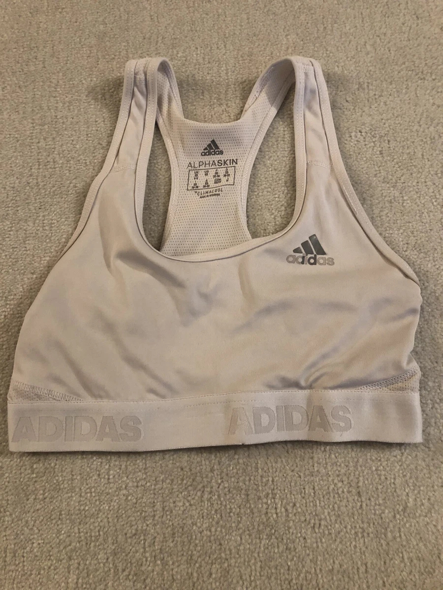 Adidas Alpha Skin Womens Ladies Sports Bra Size XS Extra Small *Loose  thread (F)