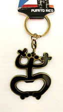 PUERTO RICO Coqui Taino Strong Metal Bottle Opener Golden Key Chain Car SOUVENIR