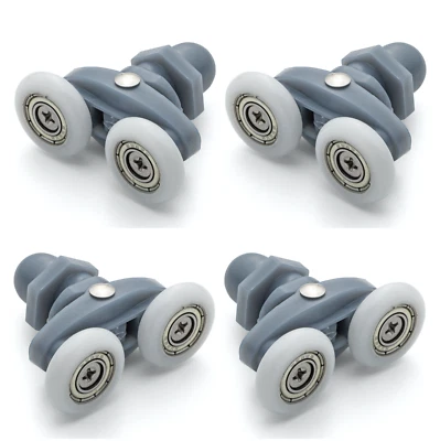 Shower Door Rollers Runners Wheels 20, 22, 23,or 25mm diameter, Pack of 4, L006