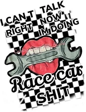 Sublimation Print Race Car Flag Ready to Press Heat Transfer