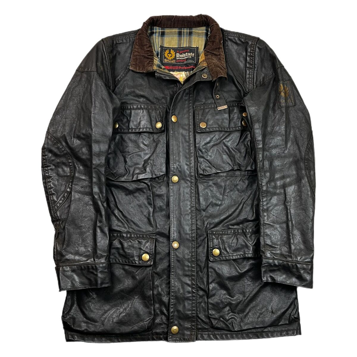 VTG 1980s Belstaff Trailmaster Professional Black Waxed VTG 1980s Belstaff Trailmaster Professional Black Waxed