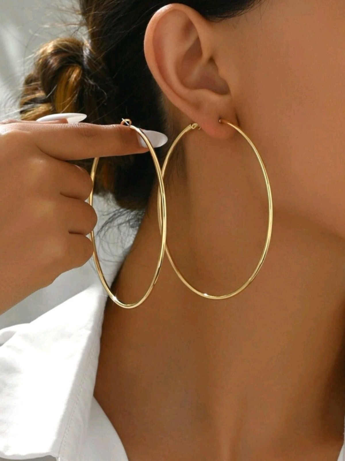 Large Gold Hoop Earrings for Women
