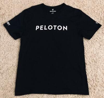 Peloton Century 100 Club Cycling Men's Black T-Shirt Size Small