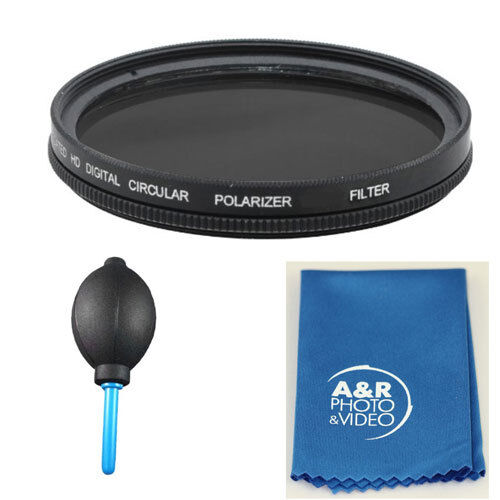 A&R PHOTO 72mm Pro Multi Coated Circular Polarizing Filter With Blower & Cloth - Picture 1 of 4