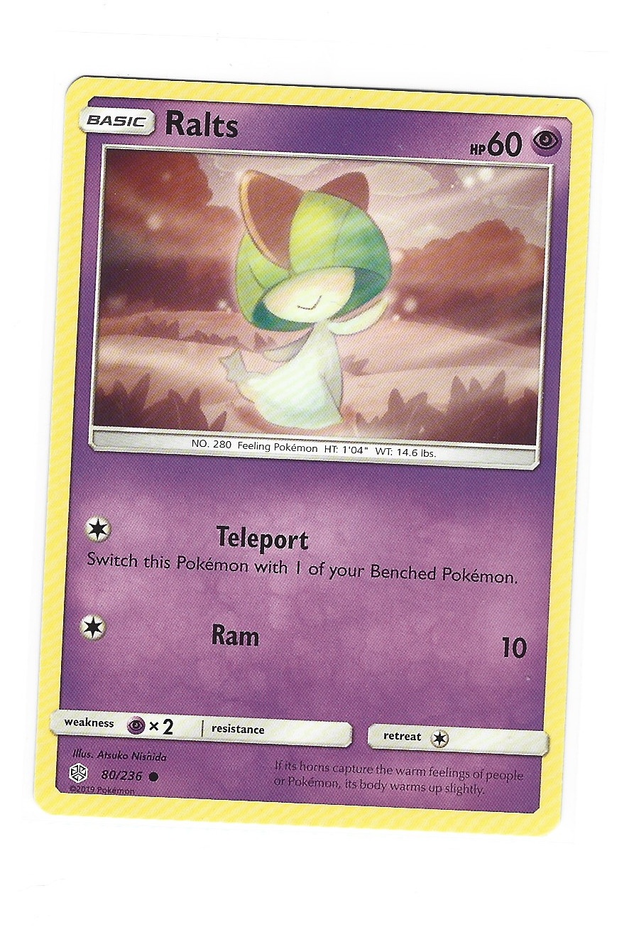 Ralts #80/236 Cosmic Eclipse Pokemon Common Card