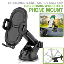Cellet Car Phone Mount Dashboard/Windshield with Telescoping Arm Holder