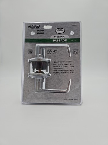 Standard Duty Passage Hall/Closet Door Lever Fits 1-3/8" to 2" Thick doors