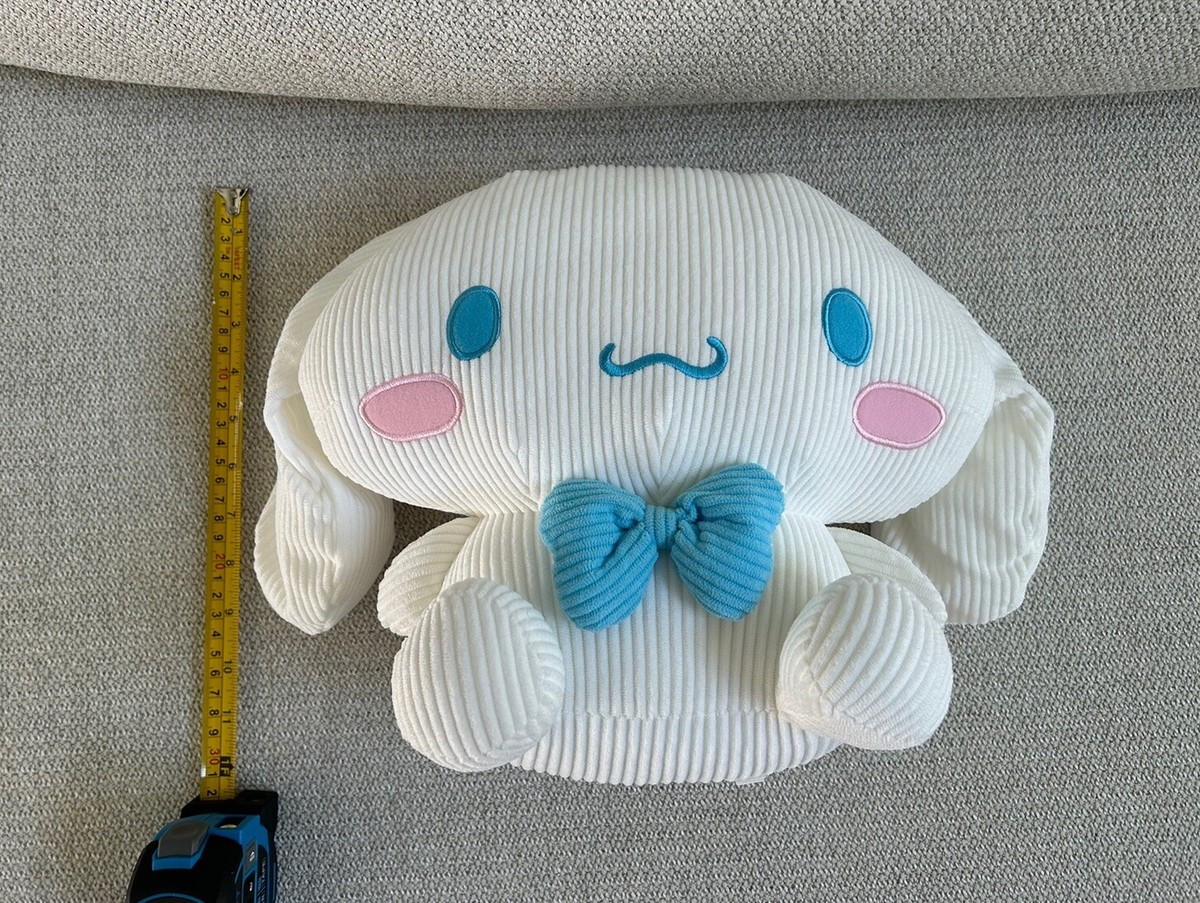 Sanrio Cinnamoroll Corduroy Blue Ribbon Plush 13” Large RARE HTF