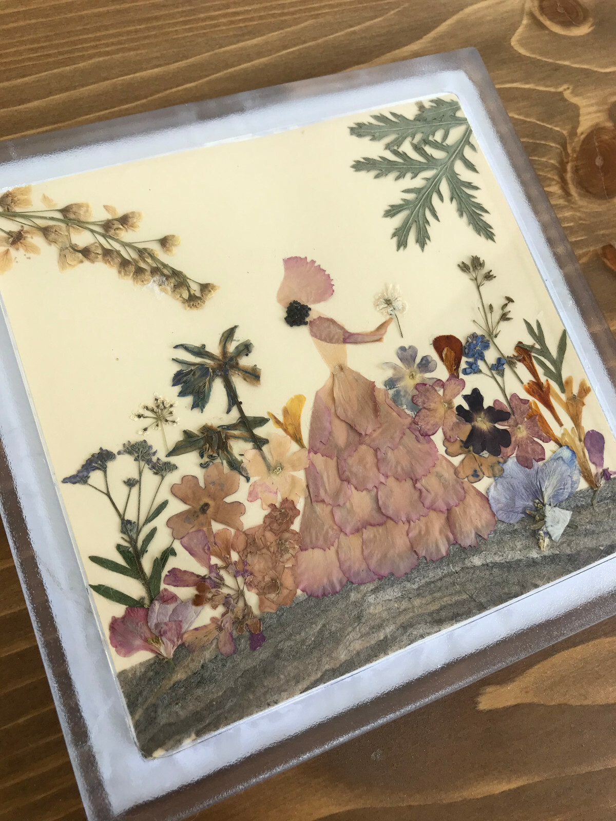 Flower Fairy Dried Flower Art 6