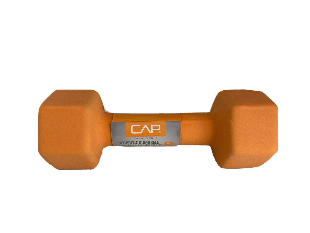 NEW SINGLE 8LB Dumbbell Neoprene Coated Hex Free Weight Dumb Bell