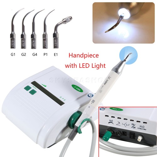 Escalador ultrasónico dental LED piezón/1-10 pieza de mano se adapta a EMS Cavitron pájaro carpintero - Imagen 6 de 33